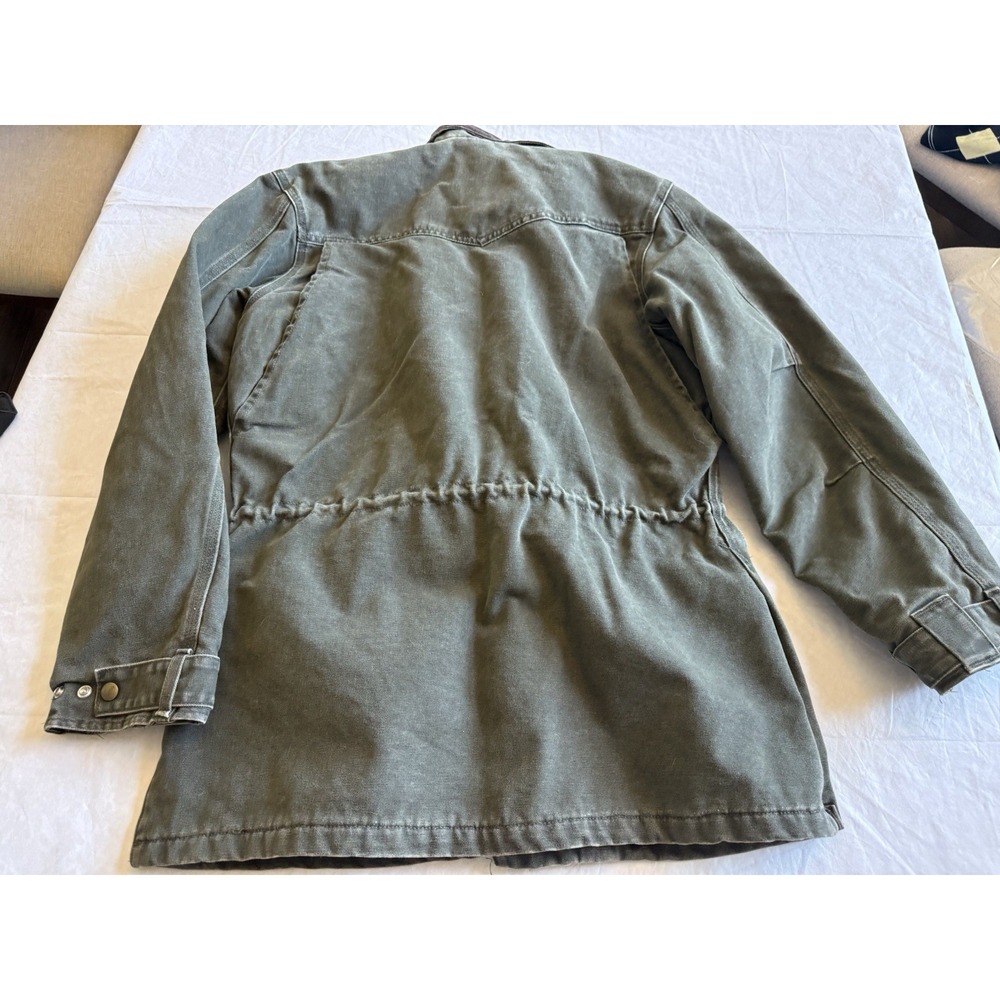 Vintage 90s Carhartt PB1366 Trail Parka Dark Olive Blanket Lined Jacket USA - Picture 13 of 16